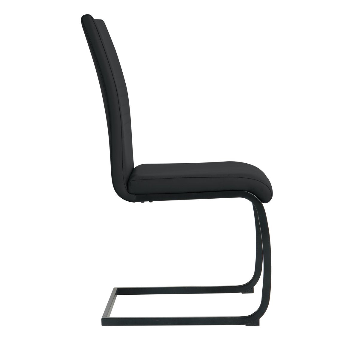 Stoelenset 2 stuks kunstleer sledeframe