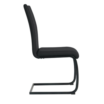 Stoelenset 2 stuks kunstleer sledeframe