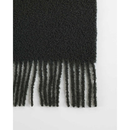 Wollen deken 140x200 cm moerasgroen bouclé
