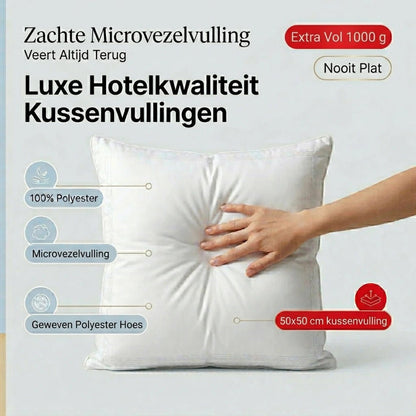 Cushion Insert / Inner Cushion – 50x50cm – Microfiber 1000g – 100% Polyester – Urbane Hide