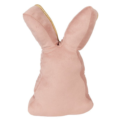 Deurstopper konijn roze polyester 20x7x31 cm