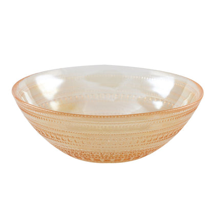 Soepkom amber glas 16,5x16,5x5 cm