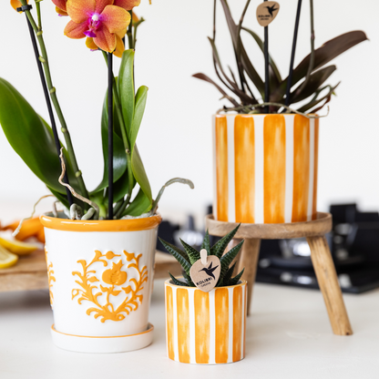 Sierpot keramiek oranje Ø9 cm
