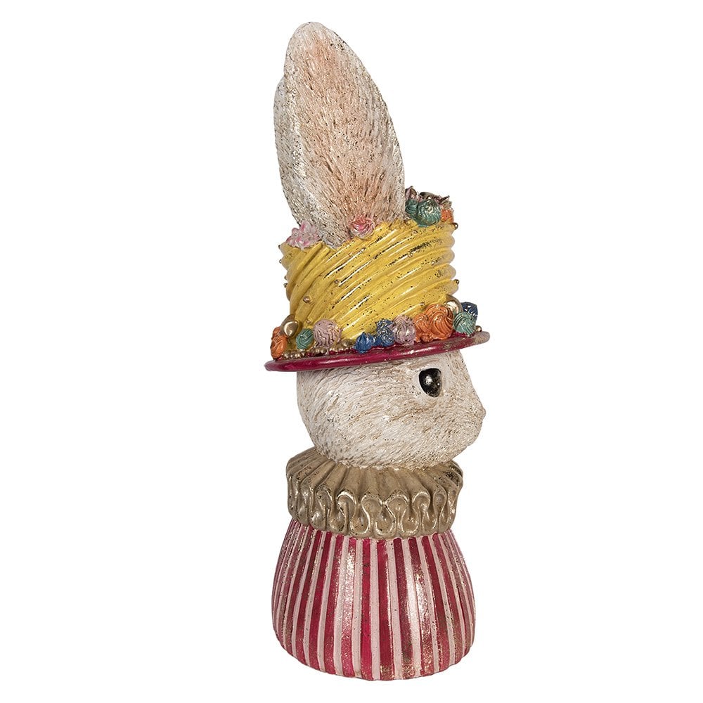 Decoratie Beeld Konijn 26x19x50 cm Beige Kunststof