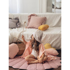 Verkleedcape pailletten capuchon roze zilver