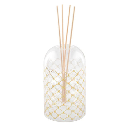 Diffuser glas goud 8,5x14 cm musk