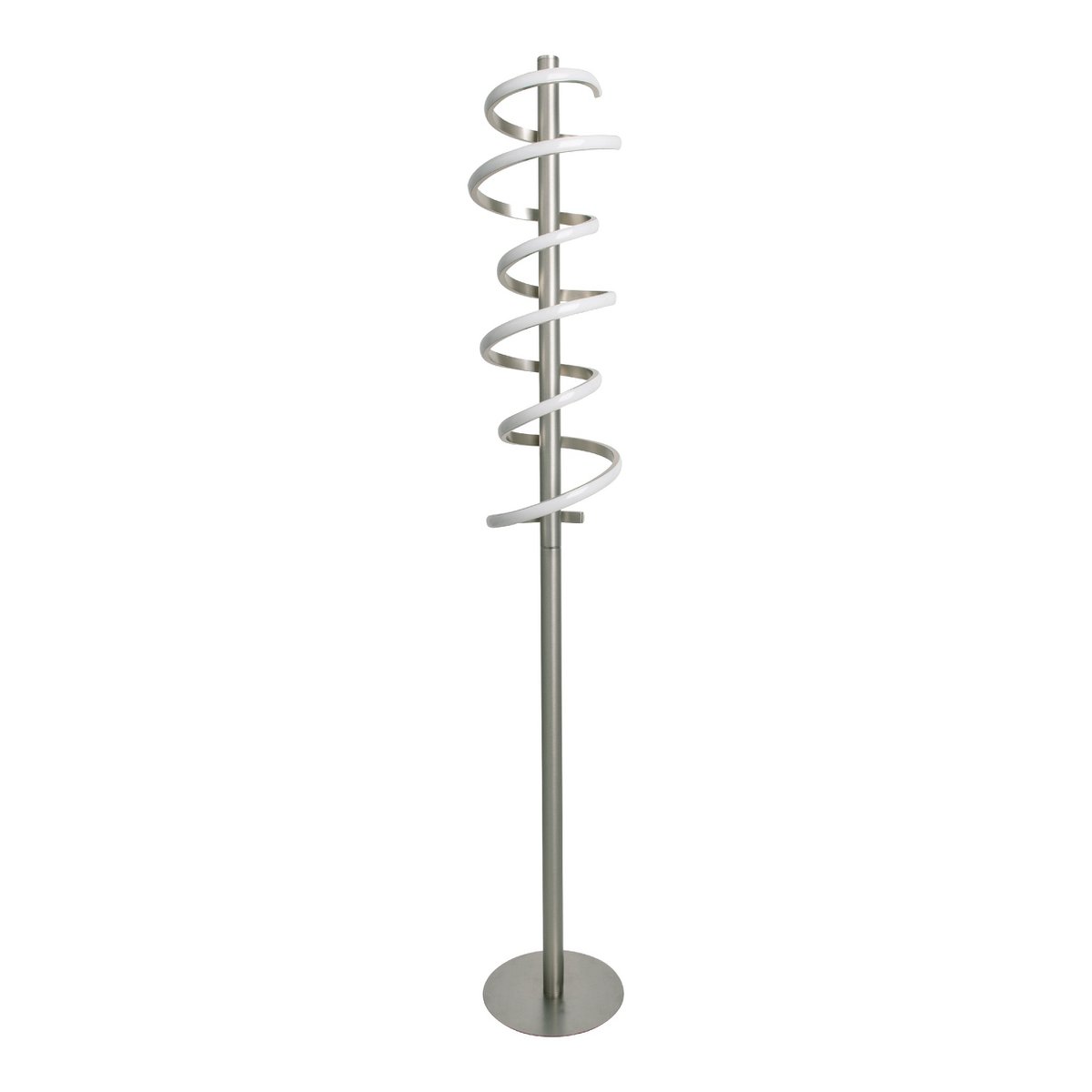 LED Staande Lamp Belleza Moderne Vloerlamp Metaal Nikkelwit
