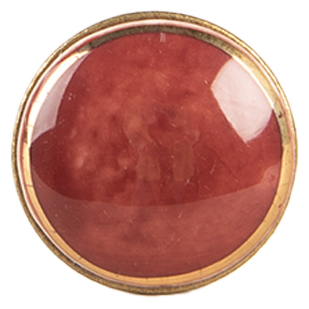 Deurknop 3 cm rood keramiek