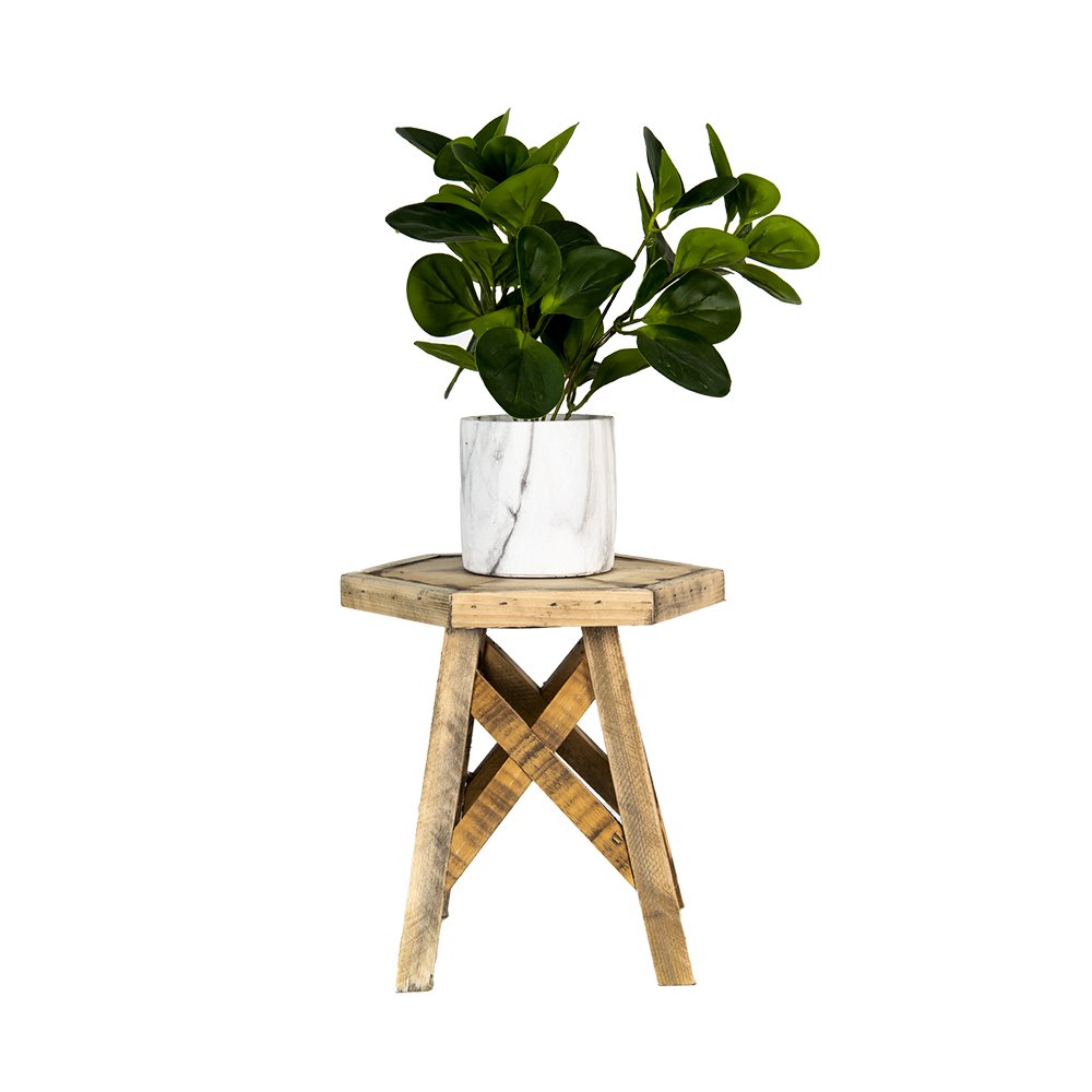 Plantenstandaard 22x22x25 cm bruin hout