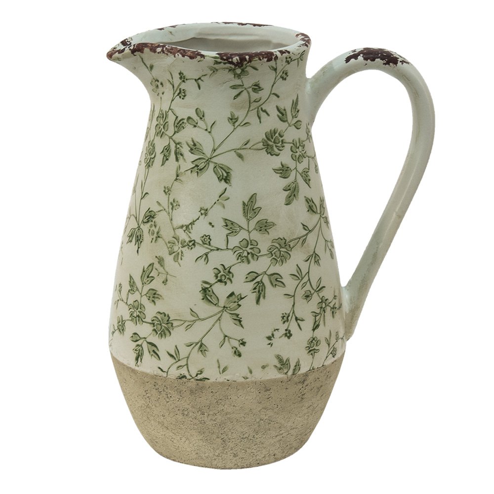 Kan 20x14x25 cm groen keramiek
