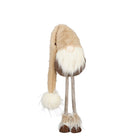Kerstkabouter 54 cm bruin polyester