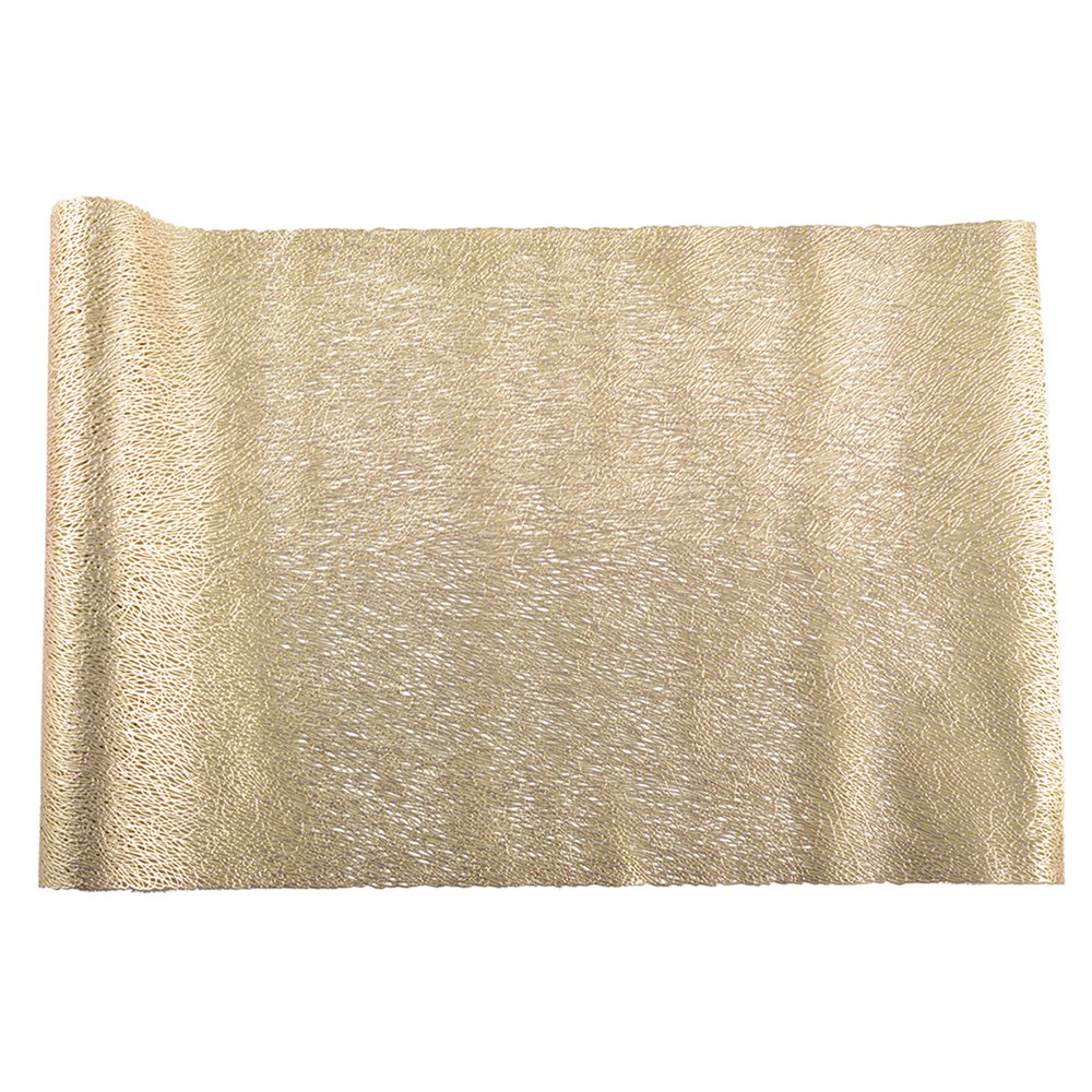 Tafelloper 150x33 cm goud verguld