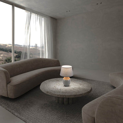 Ceramic table lamp "Tali" grey