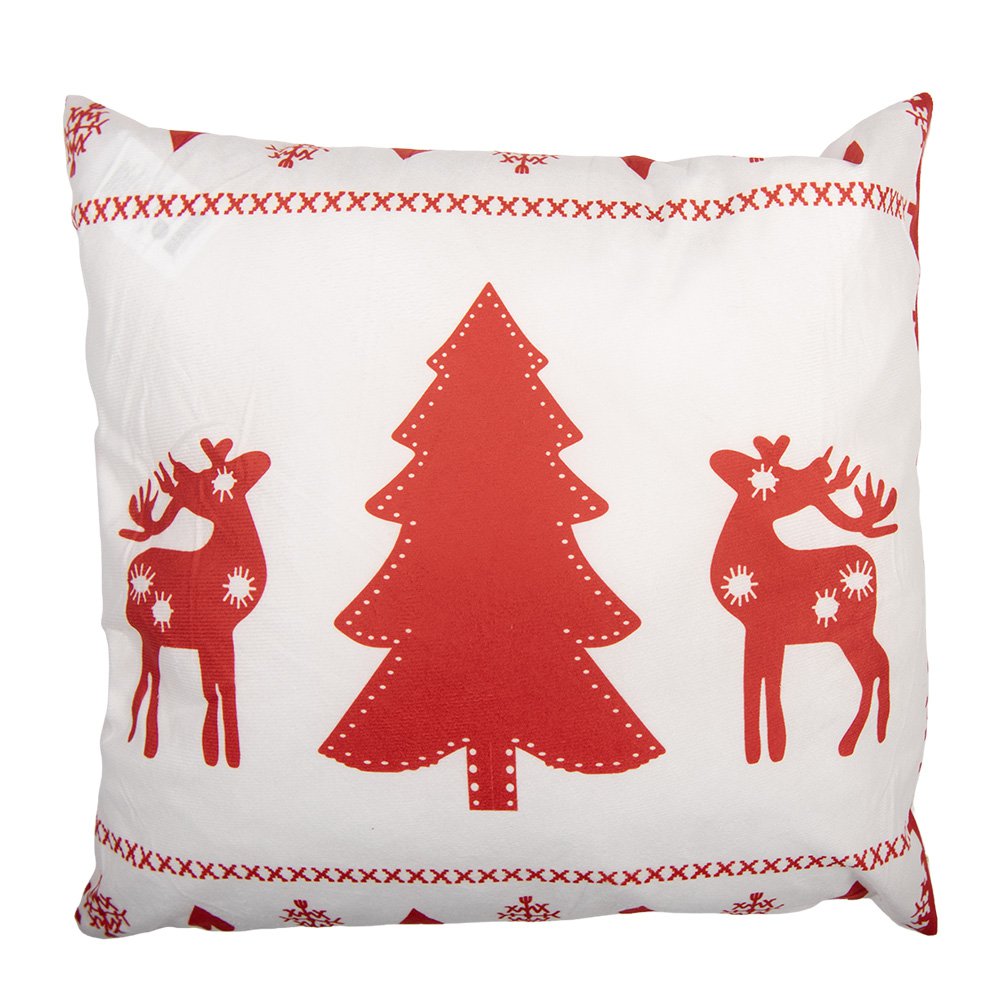 Kussenhoes 45x45 cm Wit Polyester