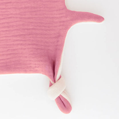 Pink organic cotton changing mat