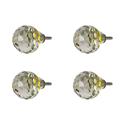 Deurknoppen set 4 stuks Ø 4 cm glas