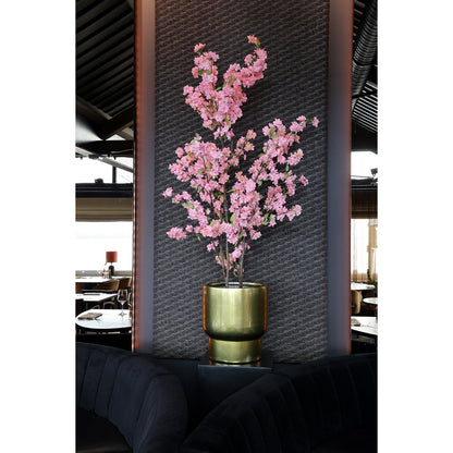 Plantenpot 37x40 cm goud fiberstone