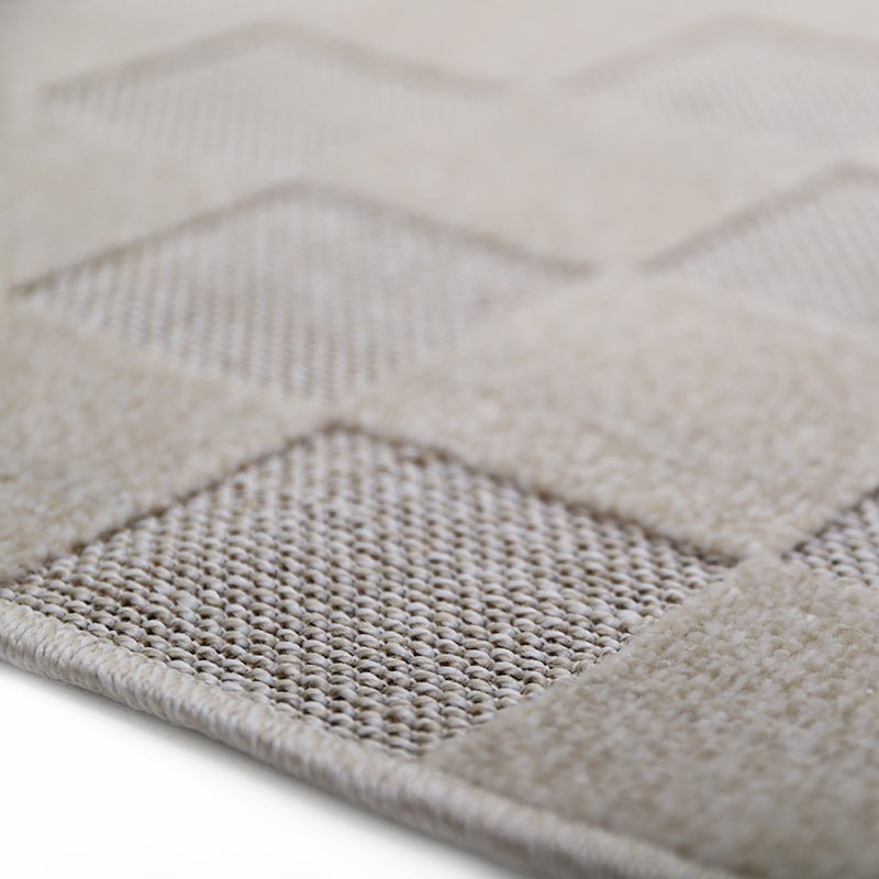Vloerkleed 160x230 cm beige dambord