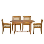 Five-Piece Acacia Wood Outdoor Seating Group