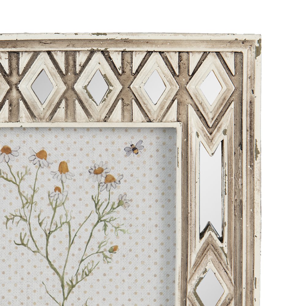 Fotolijst 10x15 cm beige polyresin