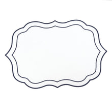 Onderplaat wit blauw 44x29 cm polyester