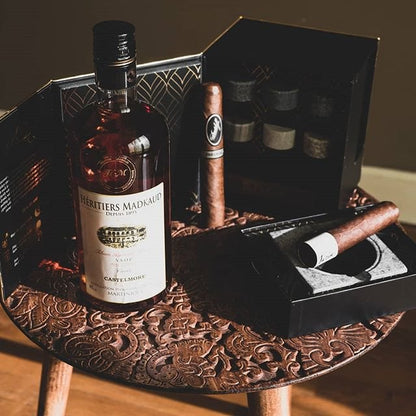 Whisky stenen en sigarenasbak graniet