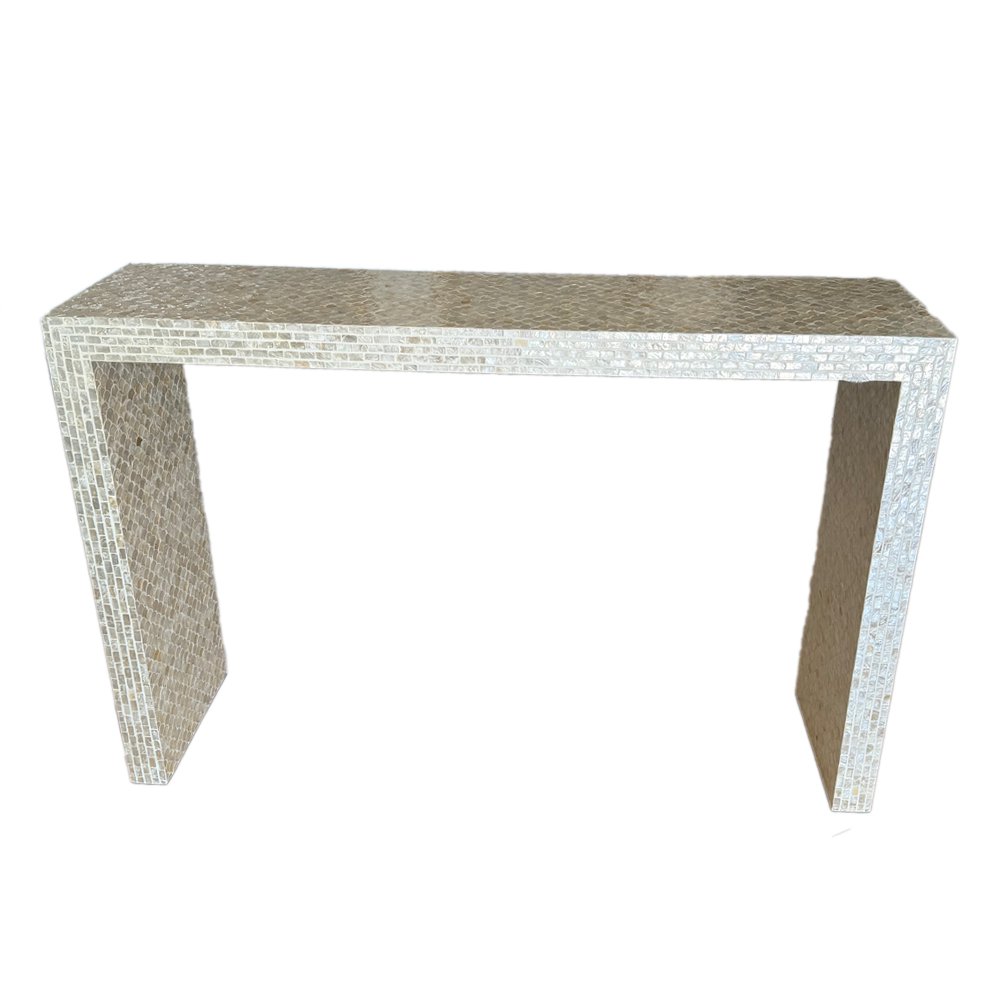 Console 116x30x77 cm parelwit
