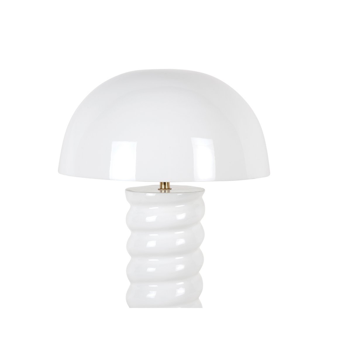 Tafellamp 30 cm diameter ijzer wit