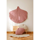 "Dirty Pink" Linen Ginkgo Leaf Mat