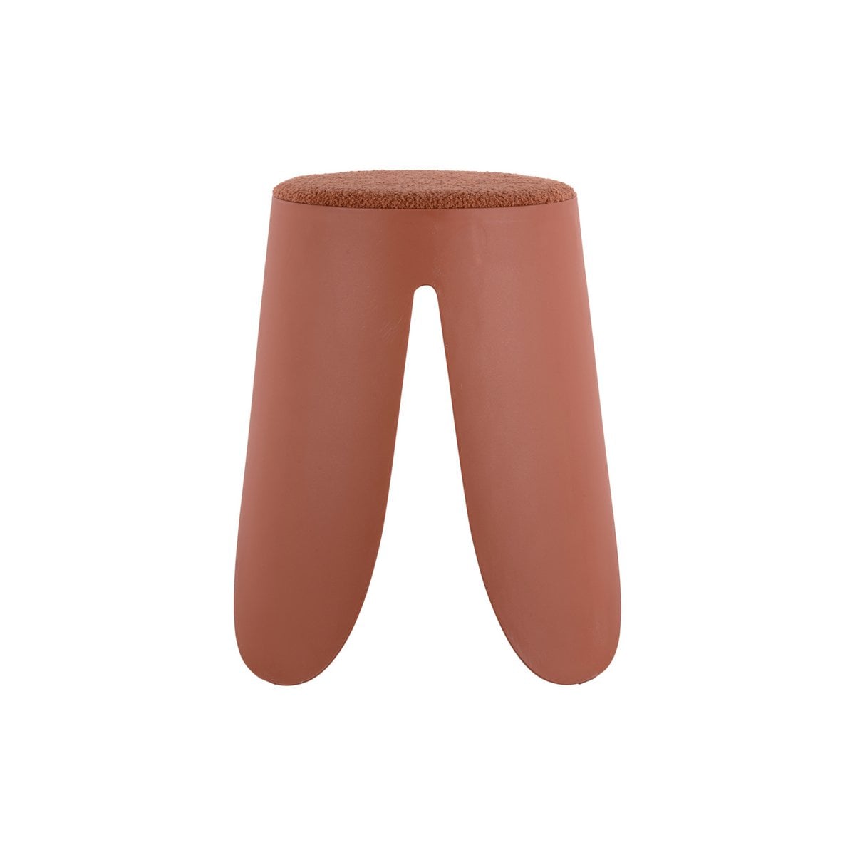 Kruk 44x46 cm plastic gebrand oranje