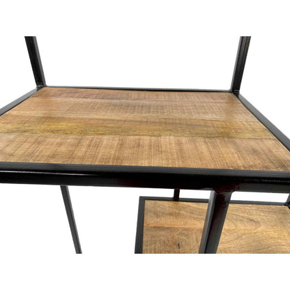 Staande Boekenplank Scheidingswand Liverpool Metalen Zwart