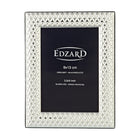 Fotolijst 9x13 cm staal zilver patroon