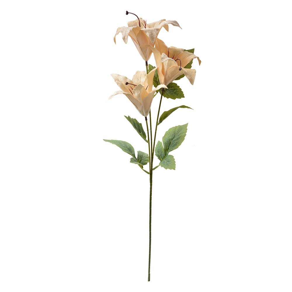 Kunstbloem 72 cm beige kunststof