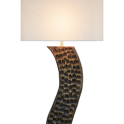 Vloerlamp acacia linnen naturel 171 cm