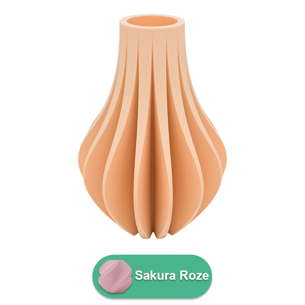 Aventa 3D vaas - 3D geprinte vaas - Duurzaam PLA - Geschikt voor kunstbloemen