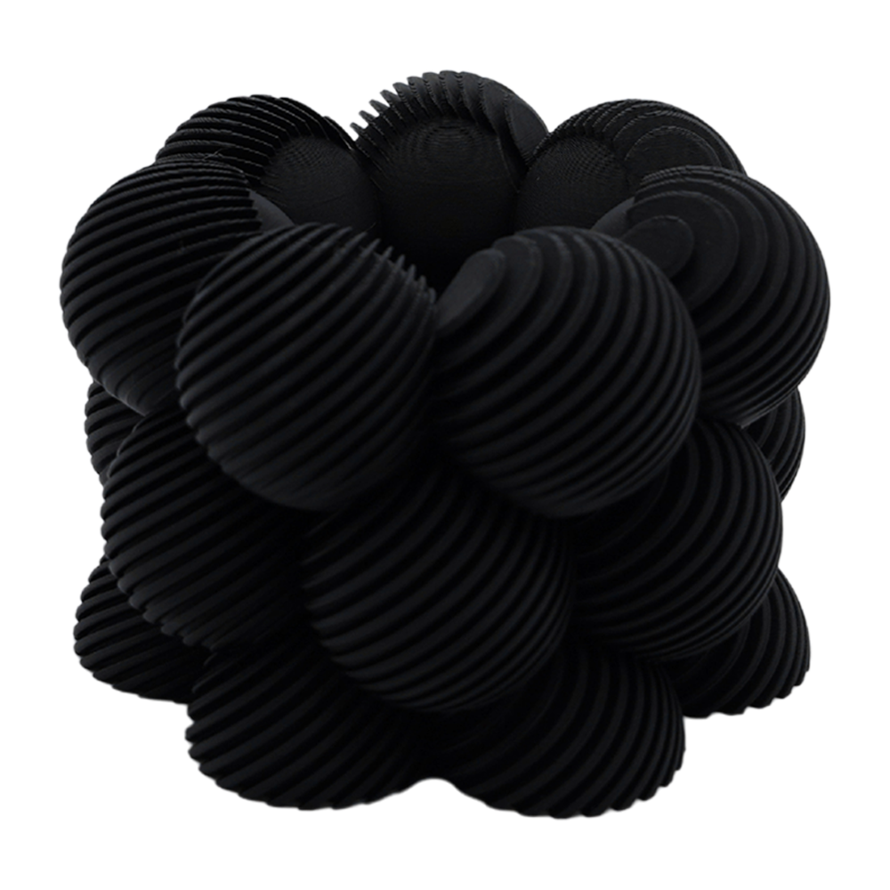 LED Tealight Holder Bubble Slanted Striped - 3D Printed - Sustainable PLA - Suitable for LED Tealights