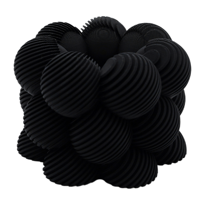 LED Tealight Holder Bubble Slanted Striped - 3D Printed - Sustainable PLA - Suitable for LED Tealights