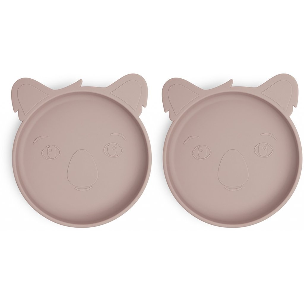 Siliconen bord 2-pack Koala Woodrose 17x4 cm