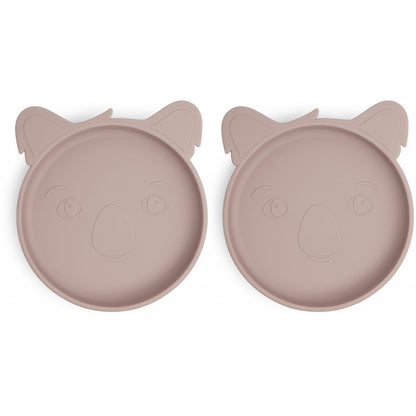 Siliconen bord 2-pack Koala Woodrose 17x4 cm