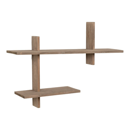Wandplank grenenhout 54x15x58 cm bruin
