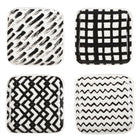 Black and white mugs 9.5 cm - lot 4