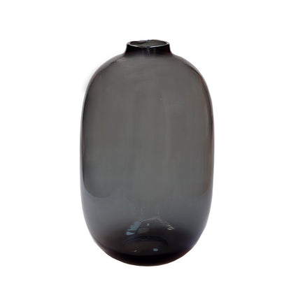Vaas grijs 33x20 cm glas
