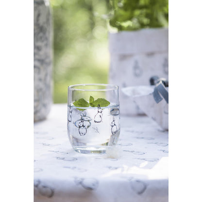 Waterglas 300 ml transparant glas konijn