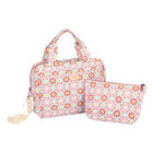 "Red Flowers" Makeup Bag Set