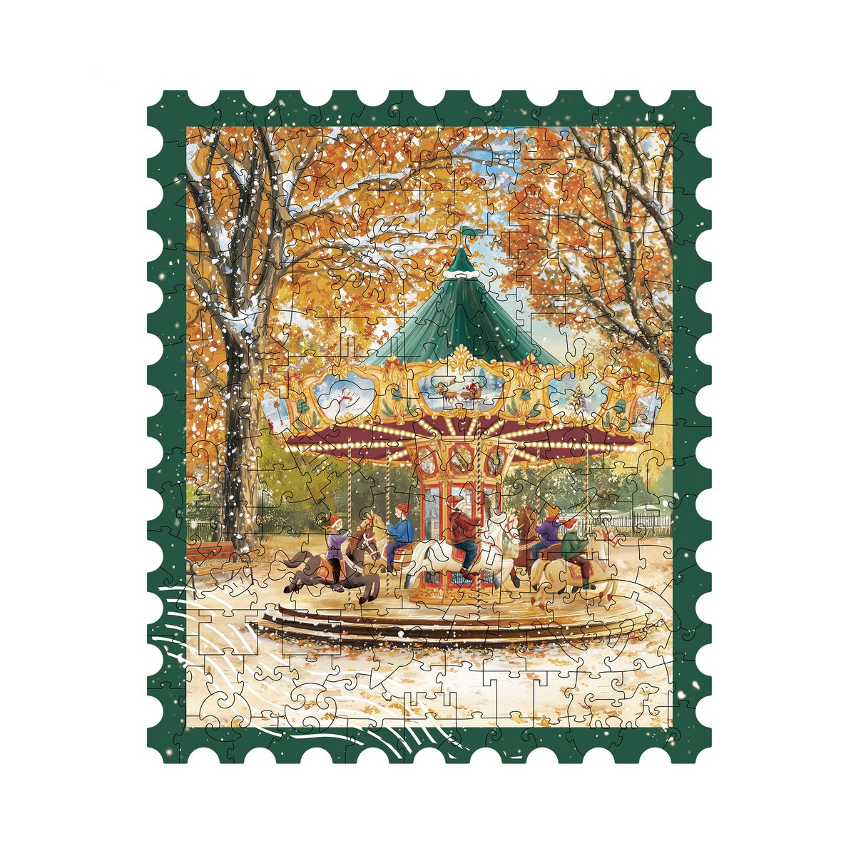 Houten legpuzzel 200 stukjes 23x27,4 cm