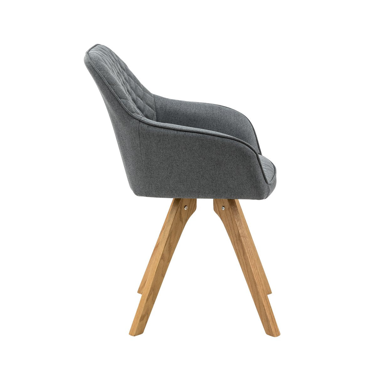Eettafel 180x90x76 cm met 4 stoelen grijs