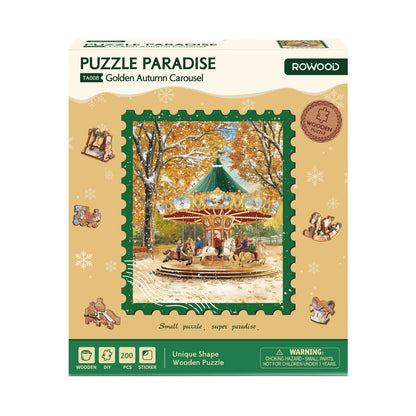 Houten legpuzzel 200 stukjes 23x27,4 cm