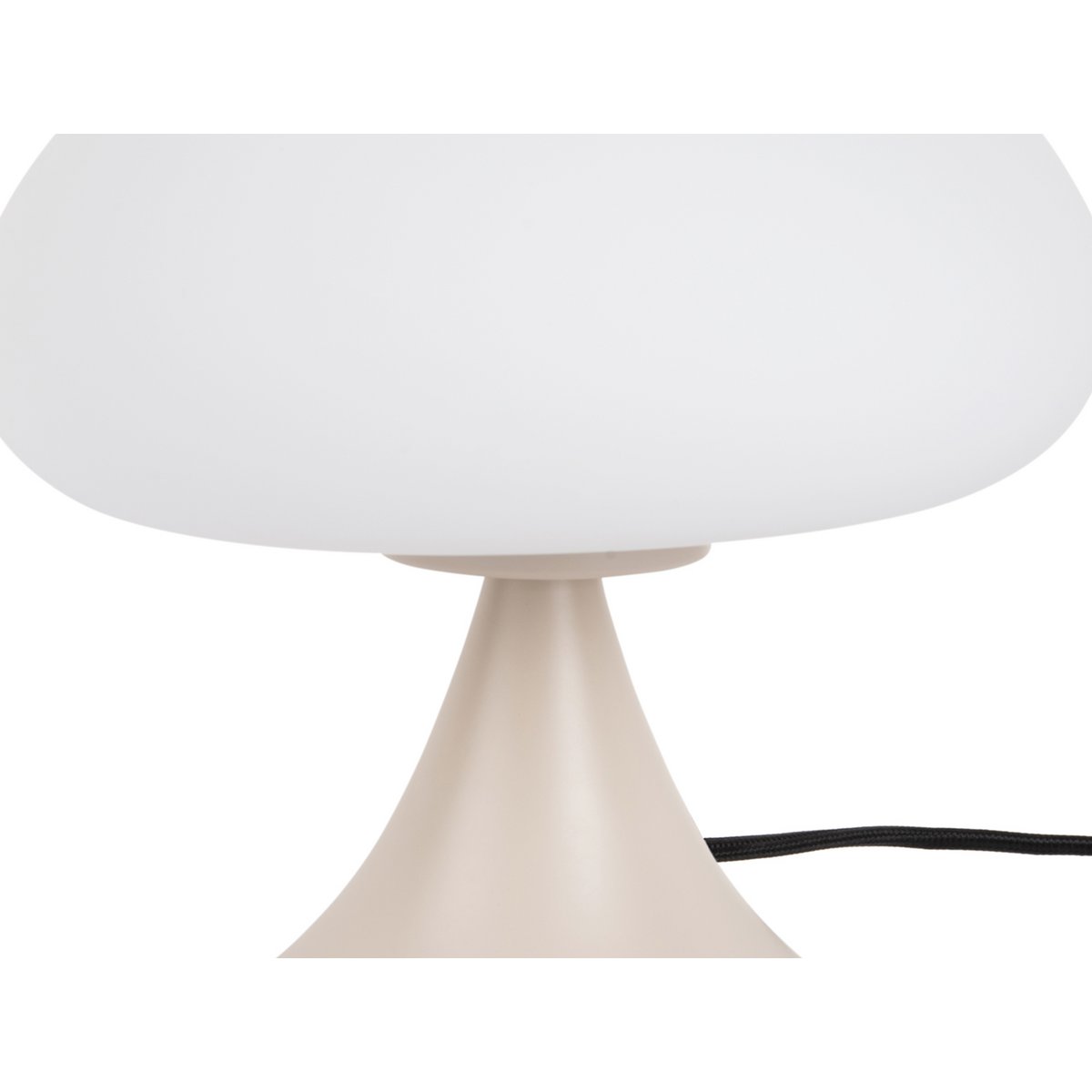 Tafellamp paddestoel 20 cm grijs glas