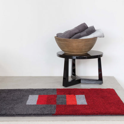 Bidetmat 50x60 cm rood acryl