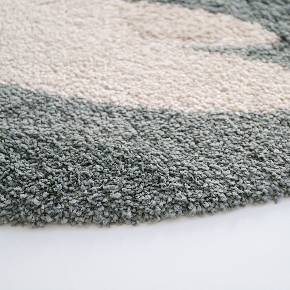 Rond tapijt 120 cm aquablauw vogel